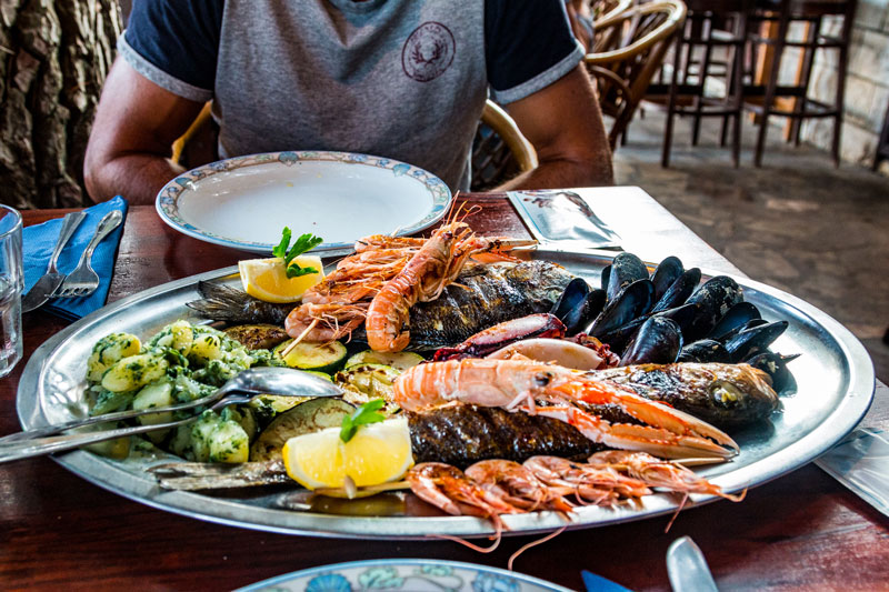Plat de fruits de mer croate